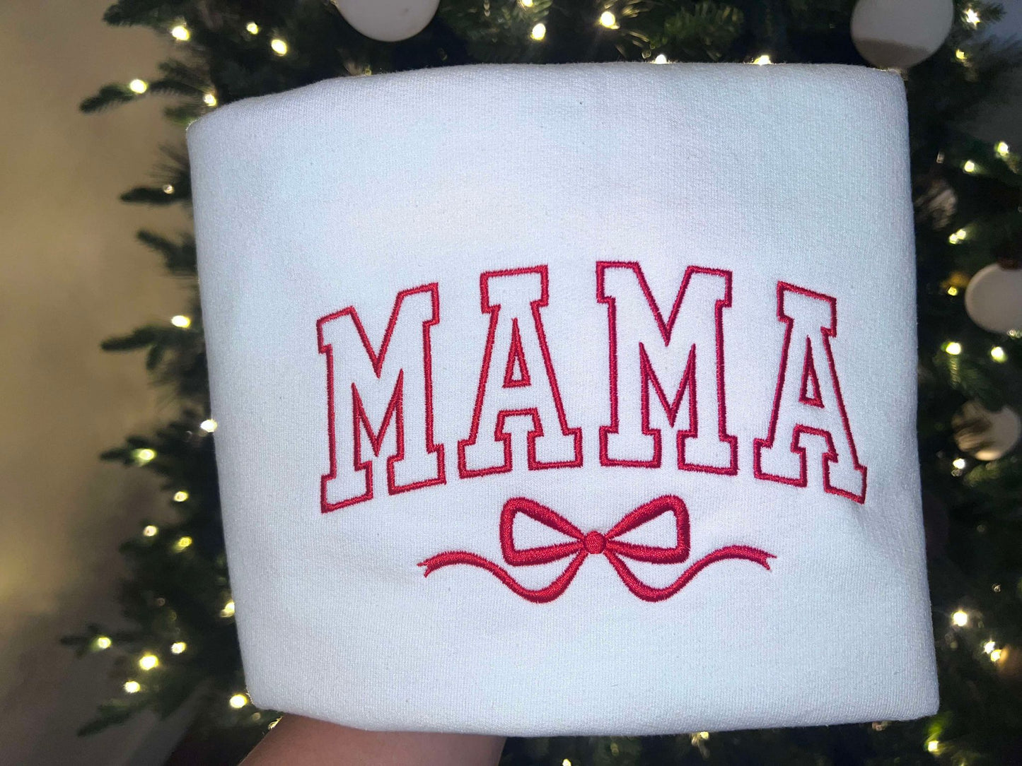 Mama bow sweatshirt