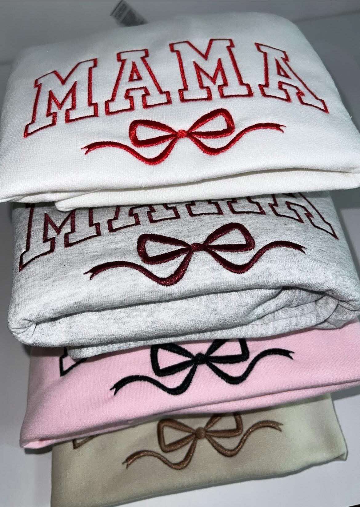 Mama bow sweatshirt