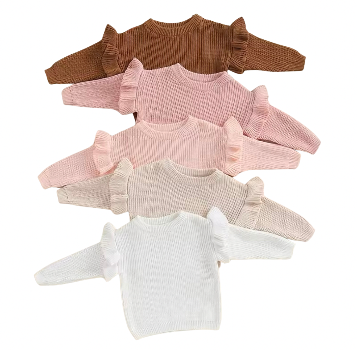 Ruffled Knit Sweater
