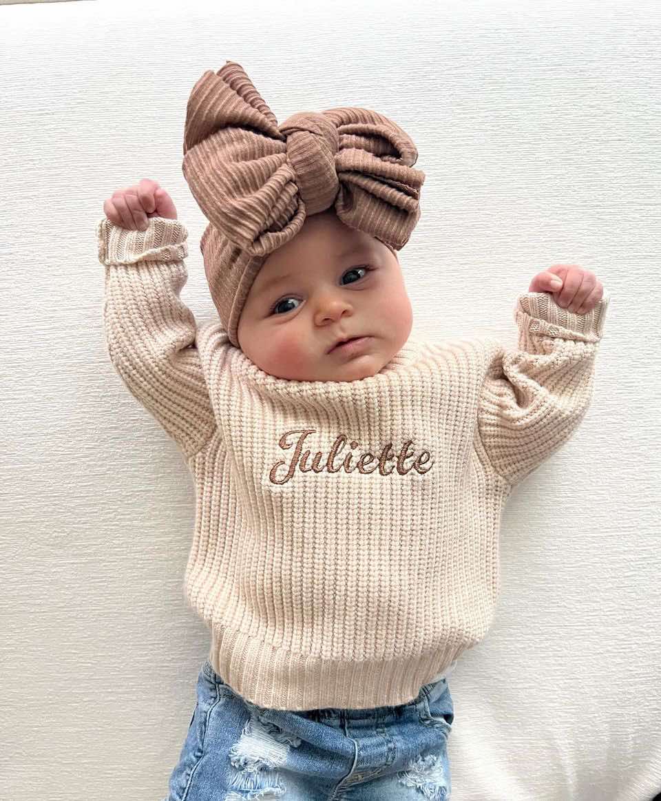 Personalized Knit Sweatshirt’s